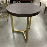 Black and Gold End Table