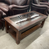 Pottery Barn Glass Lift Top Cocktail Table