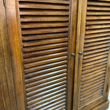 Slatted Wood Storage Cabinet FIRM
