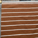 CB2 8 x 10 Copper W/ Stripe Rug
