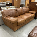 Prescott Leather Sofa As Is