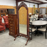 Victorian Beveled Floor Mirror