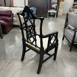 Black Fretwork Chair