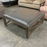 Leather Ottoman (R)