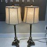 Pair of Metallic Bronze Table Lamps
