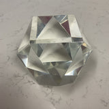 Baccarat Geometric Crystal Paperweight