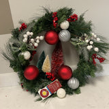 Lighted Christmas Wreath