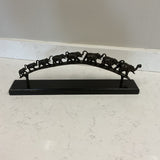 Line of Elephants Sculpture