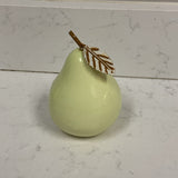 Small Pear w/ Metal Leaf