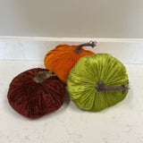 Set of 3 Plush Pumpkins