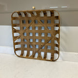 Square Wooden Tobacco Basket