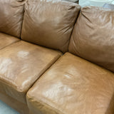 Prescott Leather Sofa As Is