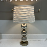 3-Sphere Glass Charging Lamp w/White Shade