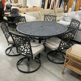Aluminum Outdoor Table with 6 Chairs