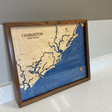Nautical Wooden Framed Art of Charleston FIRM