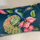 Peacock Lumbar Pillow