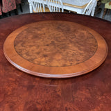 80" Round Guerra Vanni Italian Table with Lazy Susan