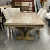 Stone Top Table with 4 Chairs
