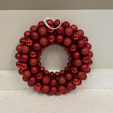 HGTV Red Ornament Wreath