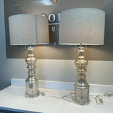 Pair of Mercury Glass Lamps