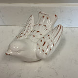 White Glazed Terracotta Bird