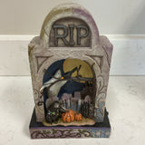 Jim Shore "Haunted Eve" Graveyard Dioroma Lighted Figurine
