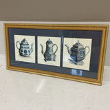 Blue and White Teapot Art