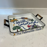 South Carolina Metal Tray by  Kalyn Dunks