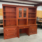 6 Piece Desk Wall Unit