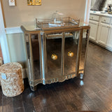 Mirrored 2 Door Chest