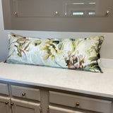 Large Floral Lumbar Pillow