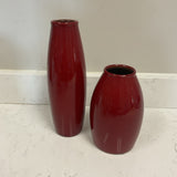 Set of 2 Red Pier 1 Vases