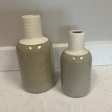 Set of 2 Pottery Vases