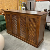 Slatted Wood Storage Cabinet FIRM