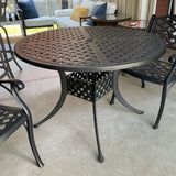 Outdoor Metal Table with 2 Chairs