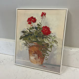 Geranium Print in Frame