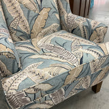 Haverty's Blue Leaf Chair FIRM