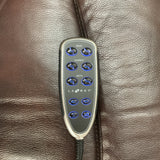 LaZBoy James Leather Power Recliner with Massage and Heat