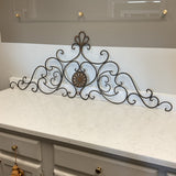 Black & Gold Wrought Iron Scroll Wall Art