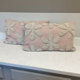 Pair of Tufted Daisy Pillows