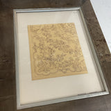 Set of 4 Antique Rug Framed Sketches