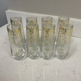 Set of 8 Confetti Flute Glasses