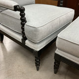 Ethan Allen Brant Chair with Ottoman