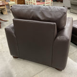 Custom Leather Creations Chair with Ottoman