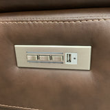 Flexsteel Henry Leather Power Reclining Sofa with Power Headrest & Lumbar