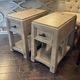 Pair of Keaton Chairside Tables with Charging Port