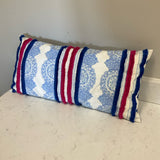 Blue and Pink Lilly Pulitzer Lumbar Pillow