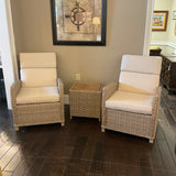 LaZBoy Outdoor Reclining Chairs with Table