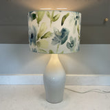 Watercolor Botanical White Lamp