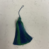 Blue and Green Tassel